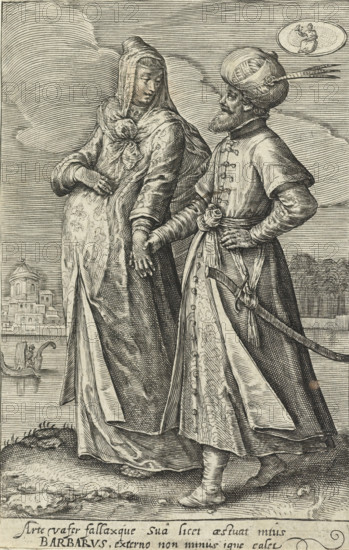 August: a couple from Turkey, The twelve months with couples in costumes from various countries,