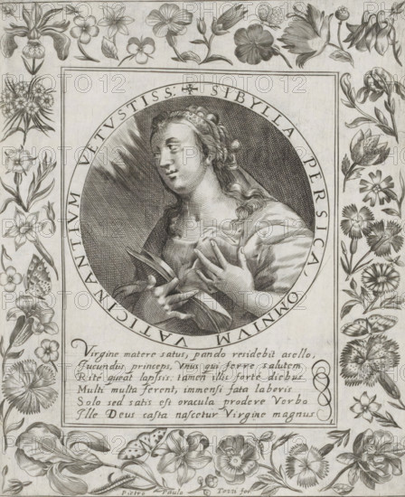 Persian Sibyl, Imagini Gentilissime delle dodici Sibille, print, album page, Series number, 1, 12,