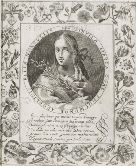 Libyan Sibyl, Imagini Gentilissime delle dodici Sibille, print, album page, Series number, 2, 12,
