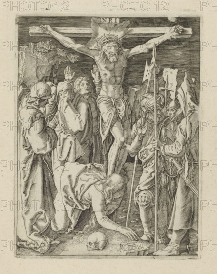Crucifixion, Passio Christi Ab Alberto Durer Nurenburgensi Effigiata, The Little Passion, print,