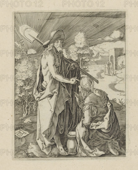 Christ appears to Mary Magdalene (Noli me tangere), Passio Christi Ab Alberto Durer Nurenburgensi