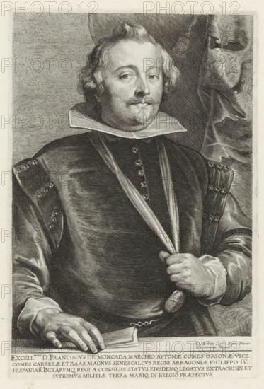 Portrait of Francisco de Moncada, Marquis of Aytona, Icones Principum Vivorum Doctorum Pictorum