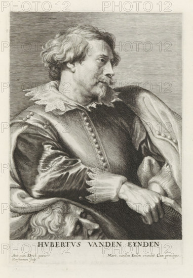 Portrait of Hubrecht van der Eynden, Icones Principum Vivorum Doctorum Pitorum Chalcographorum
