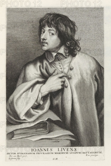 Portrait of Jan Lievens, Icones Principum Vivorum Doctorum Pictorum Chalcographorum Statuariorum