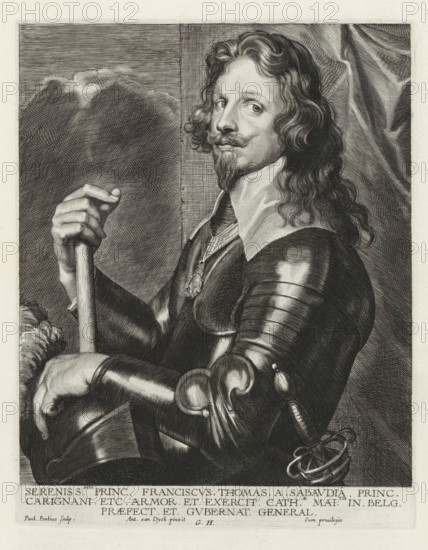 Portrait of Tommaso Francesco, Prince of Savoy-Carignano, Iconographie, Icones Principum Vivorum
