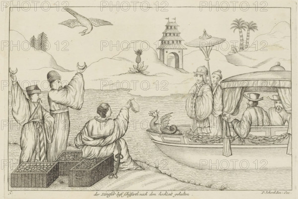 The Chinese desire, Ship after the wedding, Boat trip after a Chinese marriage, Chinese customs,