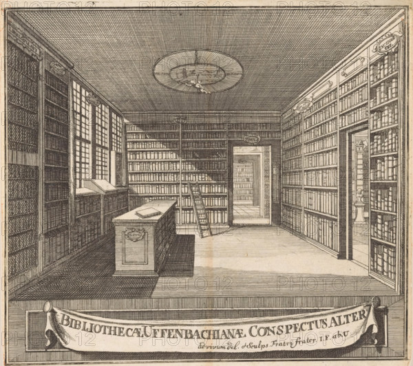 Title page for: Bibliotheca Uffenbachiana Universalis, 1729-1731, Bibliothecae Uffenbachianae