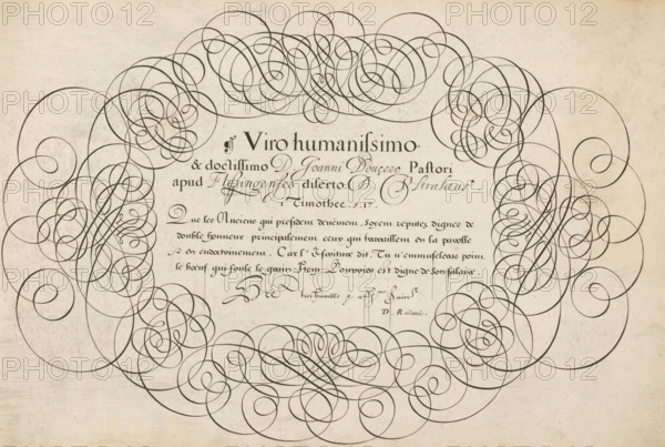 Writing sample: Que ses Anciens qui, 't Magazin oft pac-huys der loffelycker penn-const, print,