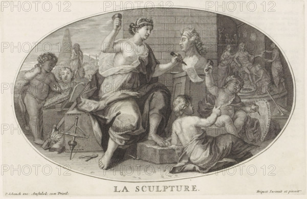 Sculpture, La Sculpture, Le Cabinet des Beaux Arts, The Treasury of the Liberal Arts, print, album