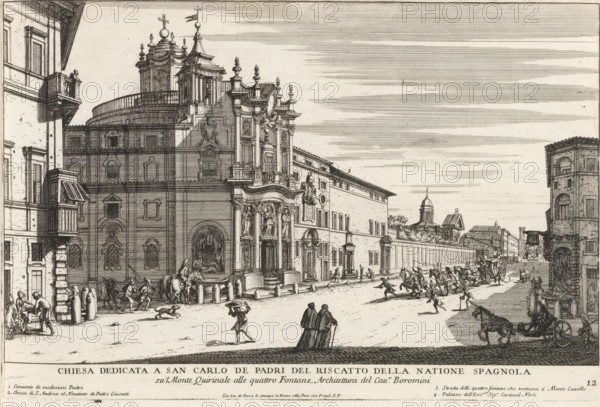 Chiesa dedicata a San Carlo de padri del riscatto della natione Spagnol, San Carlo alle Quattro