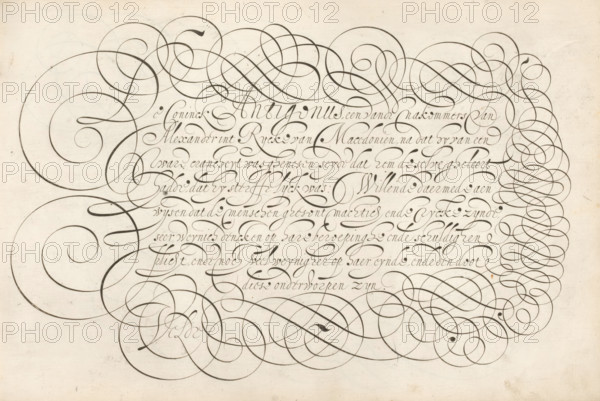 Writing example: The King Antigonus, Mirror of the Art of Writing, Literary Threat, print, album