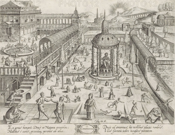 Usque an 16., 1. Composita, Age up to sixteen years, the Composite order, Six ages of man, six