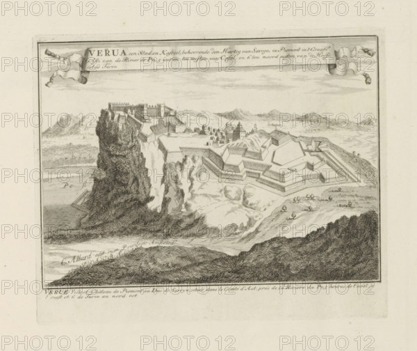 Verrua a town and castle, belonging to the heart of Savoy, View of Verrua Savoia, Les Principales