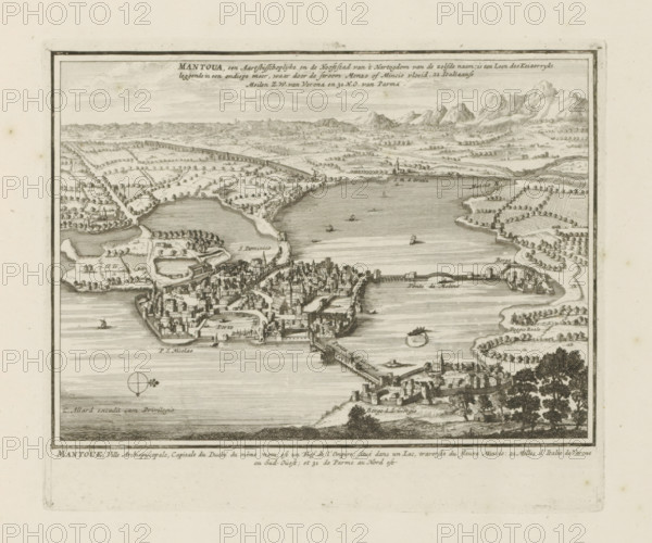 Mantoua, an archiepiscopal and the capital of the duchy of the same name, View of Mantua, Les