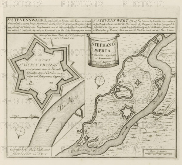 St Stevenswaert, an island and redoubt in the Meuse, in Spanish Gelderland, 2 hours north of