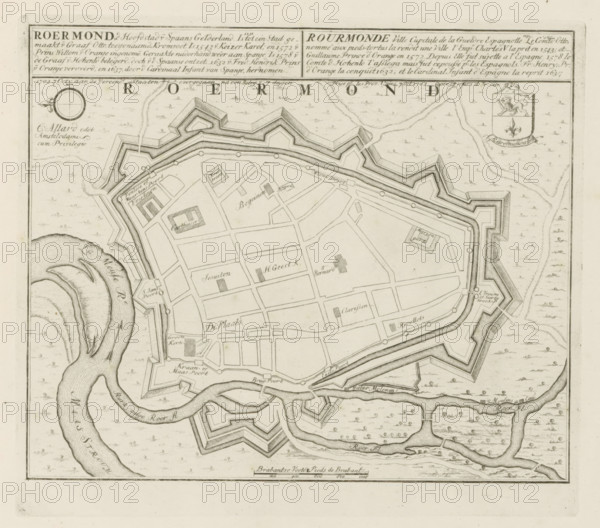 Roermond, d Capital of Spanish Gelderland, 1702 7 Oct: passed to the United States after a siege of