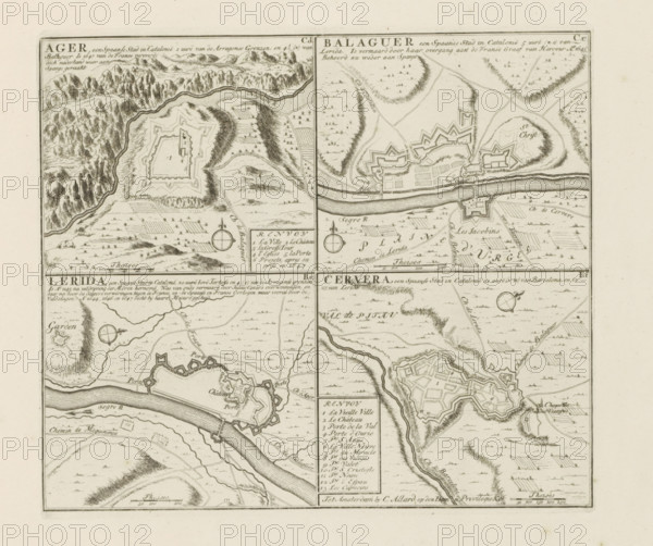 Àger and other cities in Catalonia, Ager, Balaguer, Lerida, Cervera, The Principal Fortifications &