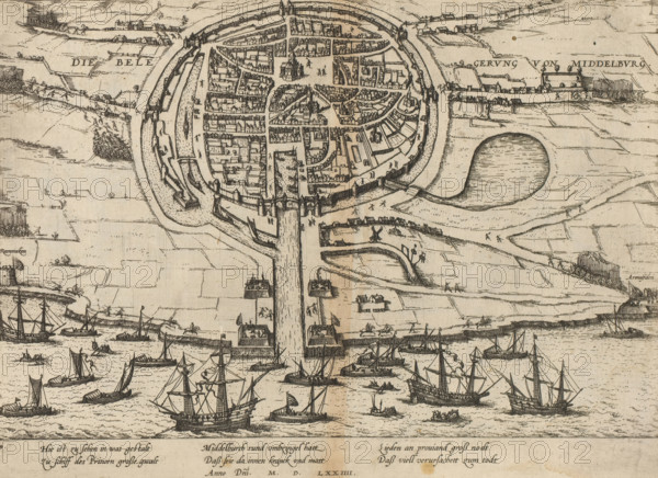 The Siege of Middelburg, Siege of Middelburg, 1574, Series 6: Dutch Events, 1571-1576, print, album