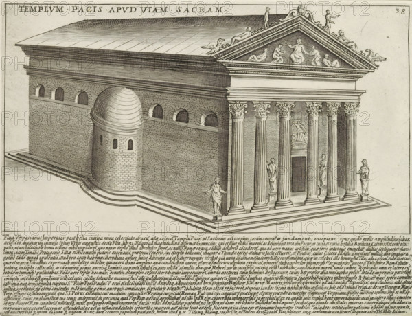 Templum Pacis Apud Viam Sacram, Tempio della Pace on the Via Sacra in Rome, Ancient monuments,