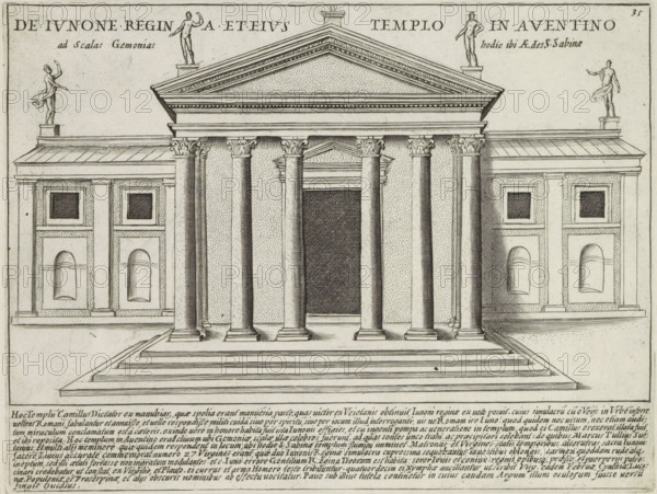 Temple of Juno Regina on the Aventine Hill in Rome, De Iunone Regina et Eius Templo in Aventino,