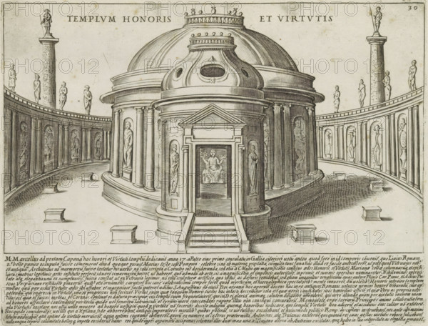Templum honoris et virtutis, Temple of Honor and Virtue in Rome, Ancient monuments, Antiquae Urbis