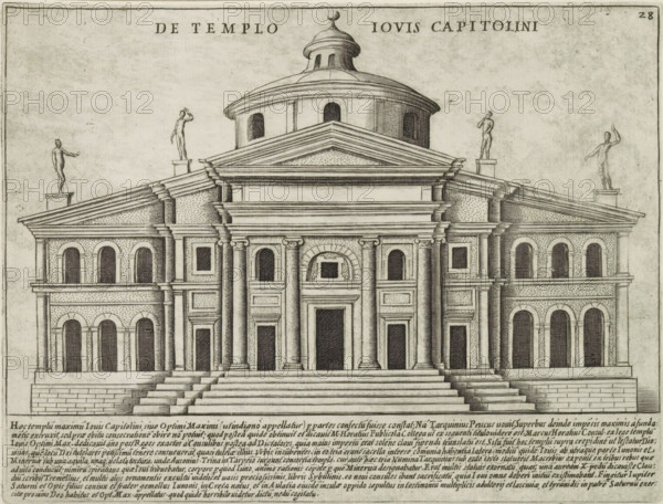 Temple of Jupiter Optimus Maximus in Rome, Templum Templo Iovis Capitolini, Ancient monuments,