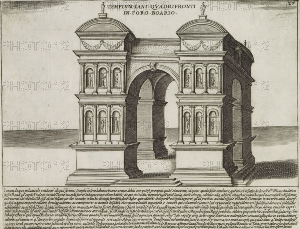 Arch of Janus in Rome, Templum Iani Quadrifronti in Foro Boario, Ancient monuments, Antiquae Urbis
