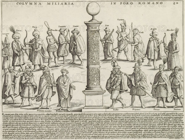 Milliarium Aureum at the Roman Forum in Rome, Columna Miliaria in Foro Romano, Ancient monuments,