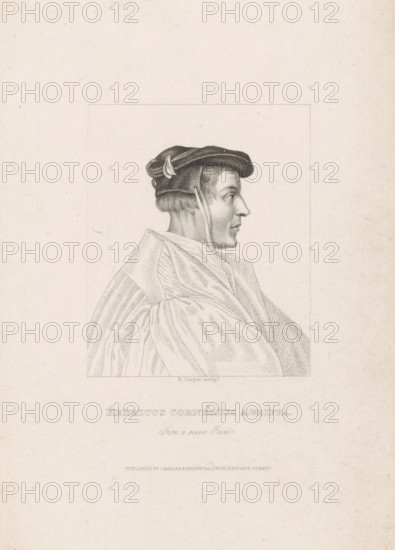 Portrait of Henricus Cornelius Agrippa von Nettesheim, print, Portrait of Henricus Cornelius