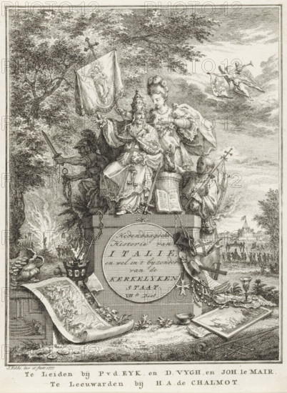Allegory on the Papal States, Contemporary History of Italy, and particularly of the Ecclesiastical