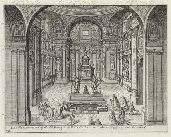 Cappella Sistina in the Santa Maria Maggiore in Rome, La bella et sontuosa Capella del Presepio di