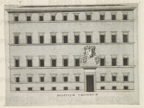 Palatium Caesiorum, Façade of a palazzo in Rome, Famous buildings in Rome and beyond, Palazzi