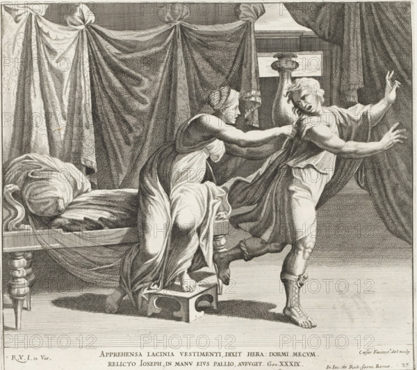 Joseph and Potiphar's wife, Imagines Veteris ac Novi Testamenti, Paintings in the Loggia by