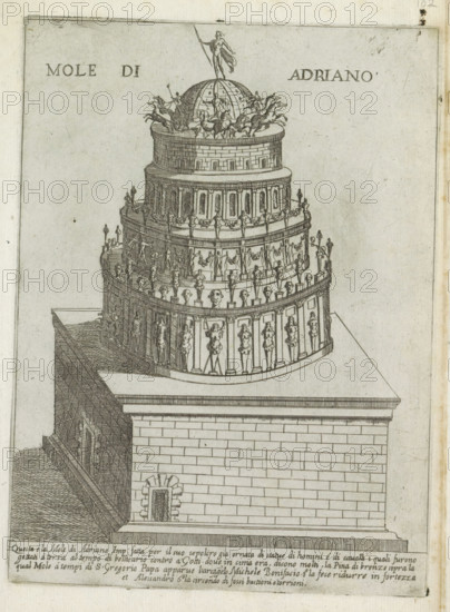 Mole di Adriano, Mausoleum of Hadrian, Modern and ancient monuments and buildings in Rome,