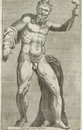 Sculpture of a Faun, Faunus apud Card. Burghesium, Antiquarum statuarum urbis Romae quae in