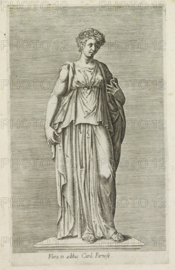 Flora in aedibus Card. Farnesij, Sculpture of Flora, Antiquarum statuarum urbis Romae quae in