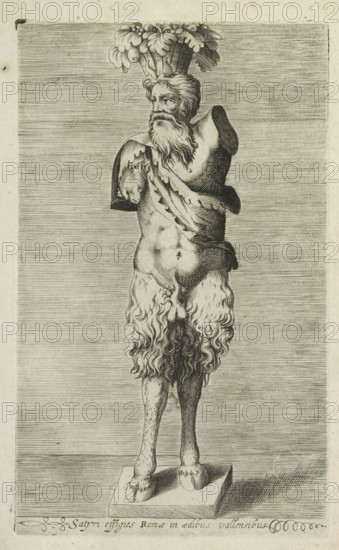 Sculpture of a satyr, Satyri effigies Romae in aedibus vallensibus, Antiquarum statuarum urbis