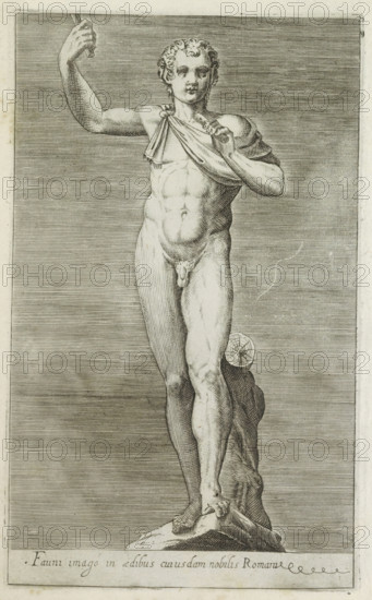 Sculpture of a faun, Fauni imago in aedibus cuiusdam nobilis Romani, Ancient sculptures in Rome,