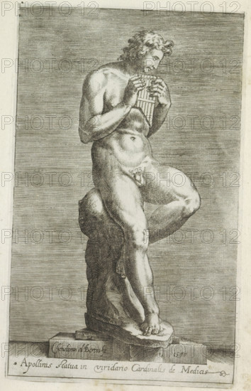 Apollinis statua in viridario cardinalis de Medicis, Sculpture of Apollo, Antiquarum statuarum