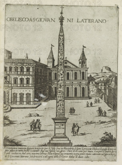 Obelisco a S. Giovanni Laterano, Lateran Obelisk behind St. John Lateran in Rome, Ornamenti di