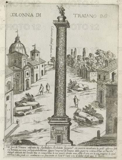 Colonna di Traiano imp., Column of Trajan in Rome, Ornamenti di fabriche antichi et moderni dell'