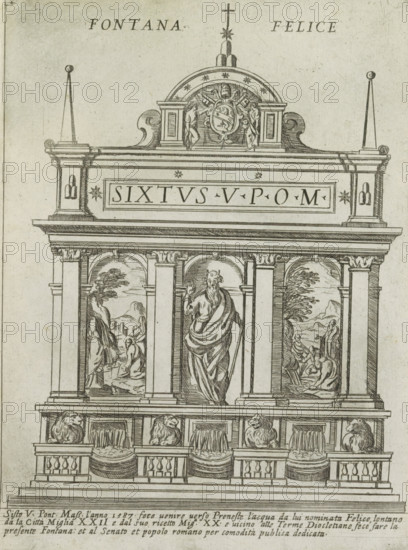 Fontana dell'Acqua Felice, Fontana Felice, Ornamenti di fabriche antichi et moderni dell' alma