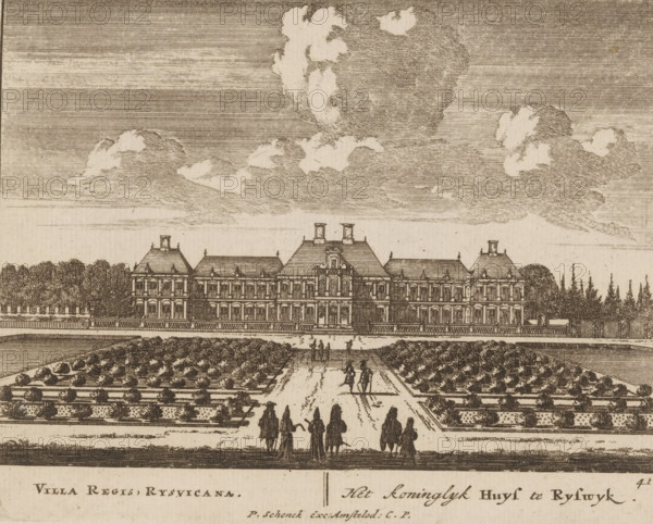 Views of Huis Ter Nieuburch in Rijswijk, Villa regis, Rysvicana, The royal house in Rijswijk,
