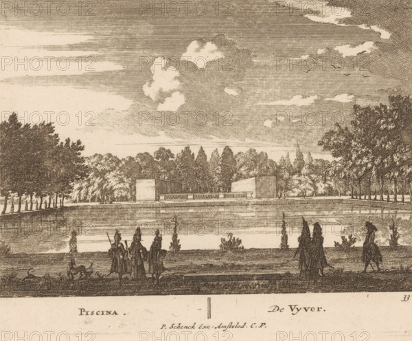Pond of Het Loo Palace, Piscina, De Vyver, Admirandorum Quadruplex Spectaculum, Quadruple