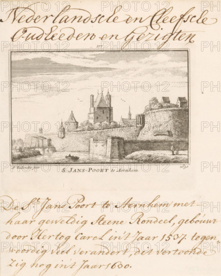 S Jans-Poort te Aernhem, Sint-Janspoort te Arnhem, print, book illustration, Series number, 277,