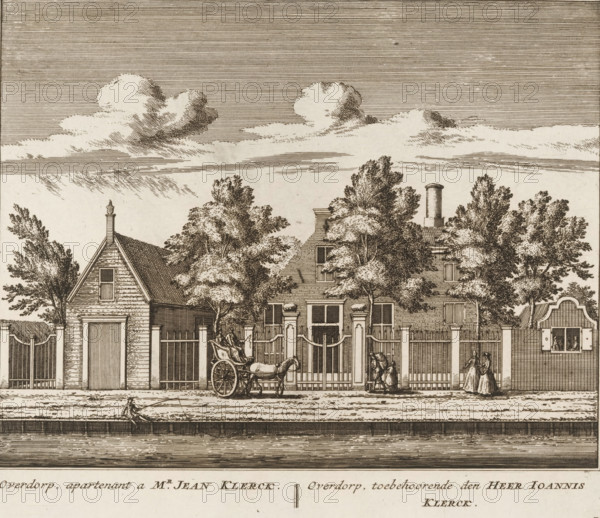 View of the country estate Overdorp, in Baambrugge, Overdorp, apartment to Mr. Jean Klerck,