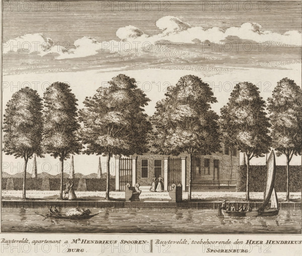 Ruyteveldt, owner of Mr. Hendrikus Spoorenburg, belonging to Mr. Hendrikus Spoorenburg, View of the