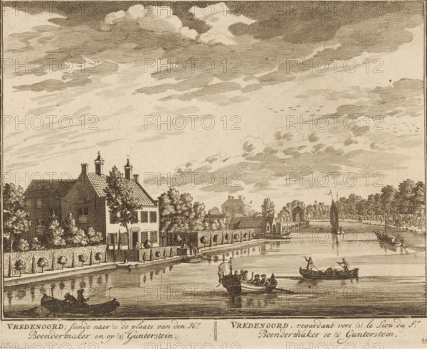 View of Vredenoord near Breukelen, Vredenoord, looking towards the place of Mr. Boendermaker and