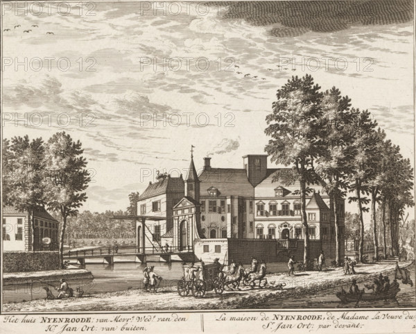 View of Nijenrode Castle near Breukelen, The house Nyenrode: of Mrs. widow of Mr. Jan Ort: from the