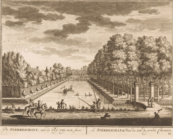 De Sterreschans, seen from the Ry-weg, Le Sterreschans, Vuüe du côte du grand Chemin, Country